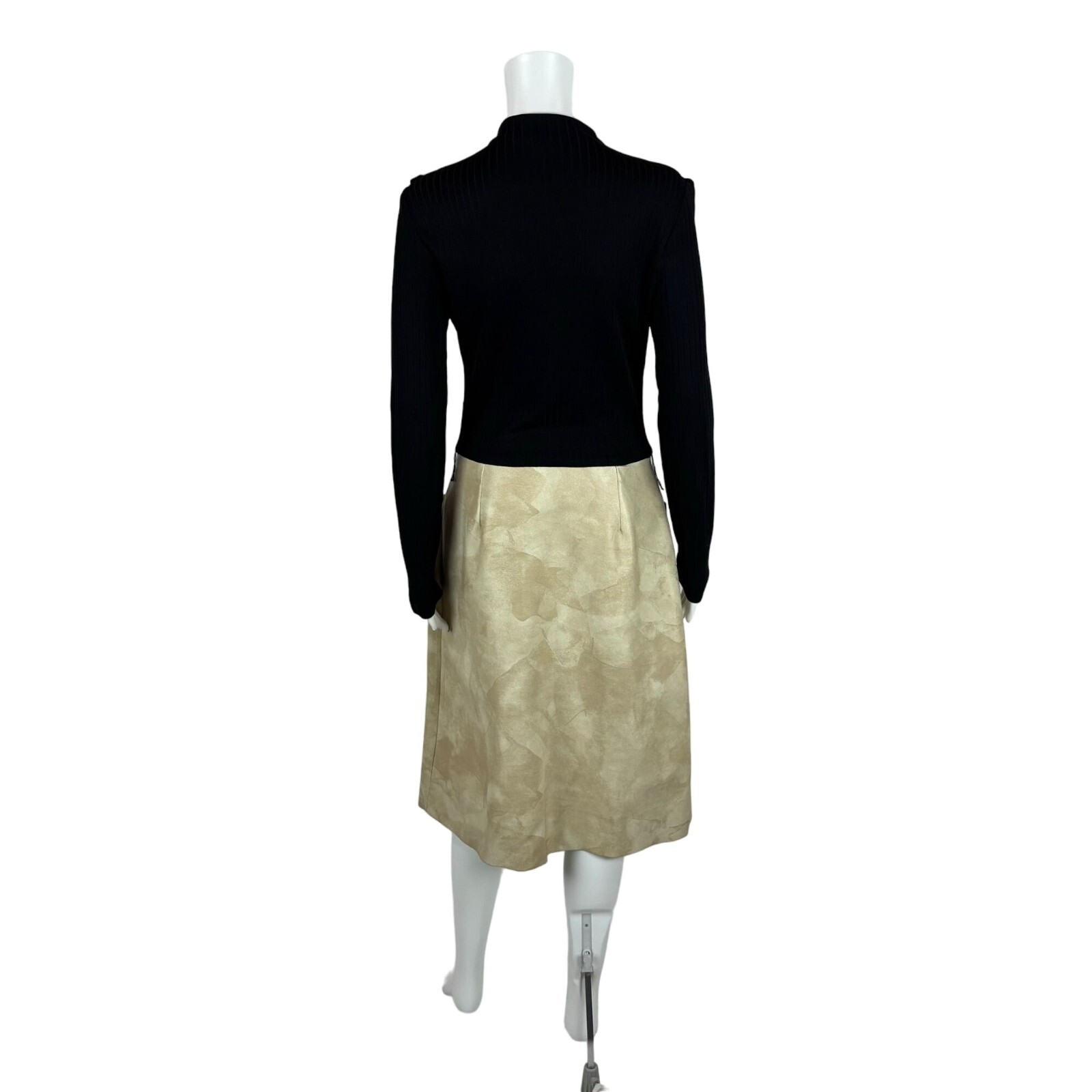 Vintage 70s Dress Set Women’s Extra Small Pleather Western Vest Zip Up Cowgirl O