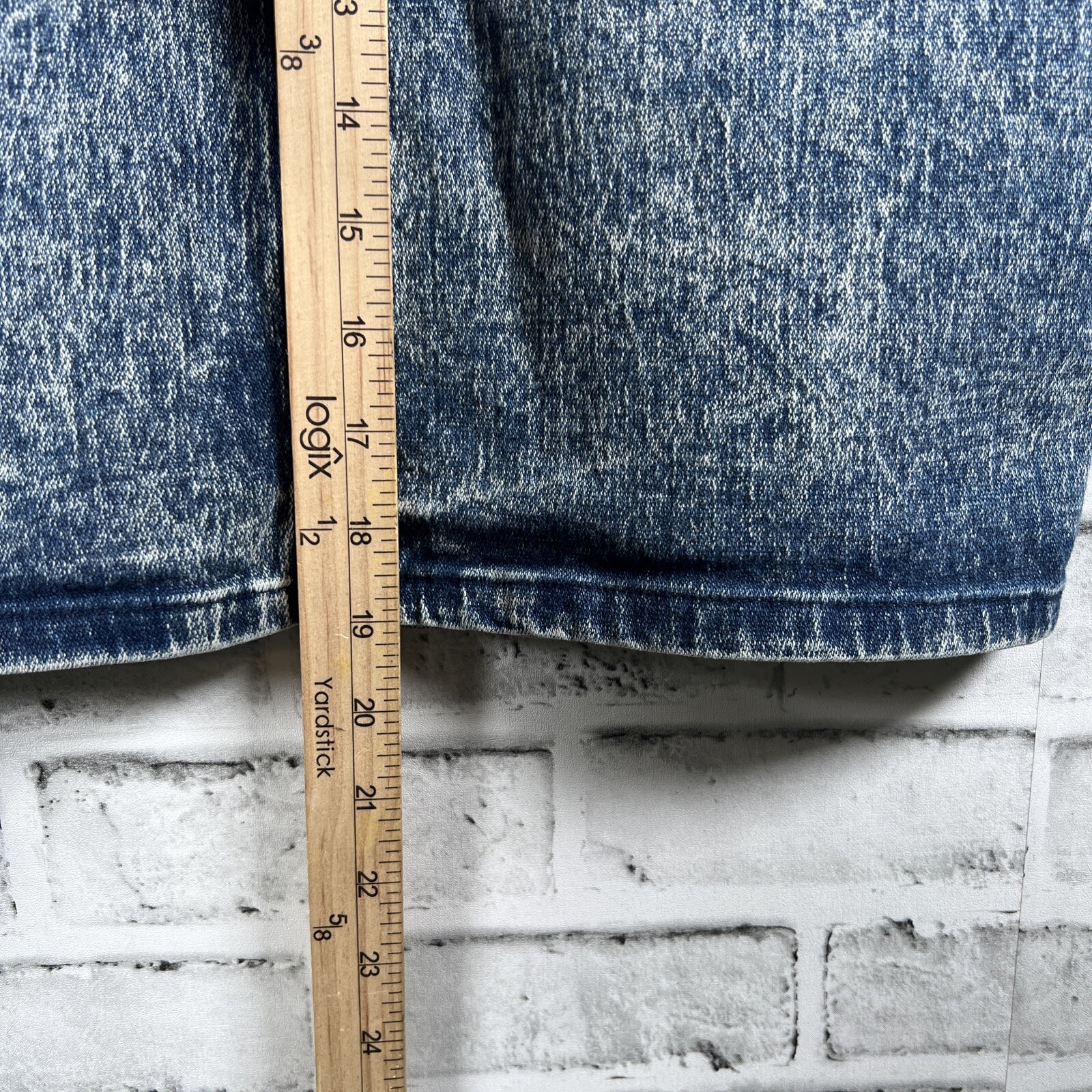 Vintage 1980s Kayo California Acid Wash Denim Skirt USA Made