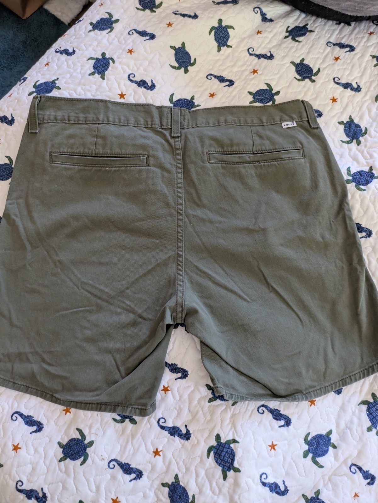 DS1—Faded Glory VINTAGE 90 S WOMENS OLIVE,BERMUDA, SHORTS 14