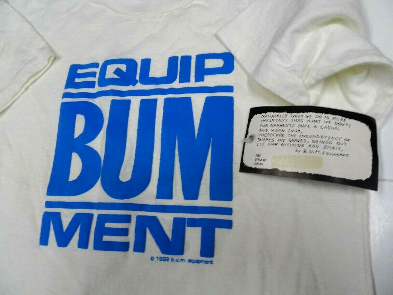 Vintage 1990s Original BUM Equipment Small Size 6 T-Shirt w/Tags NEW 1992