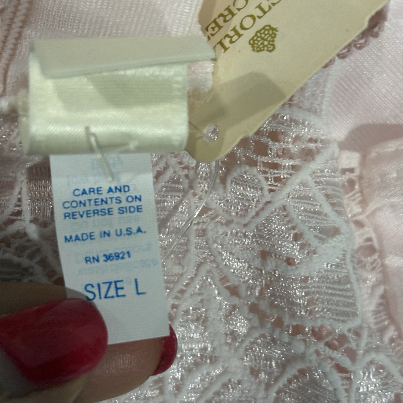 Vtg VICTORIAS SECRET Satin Panties Lot Gold Crown Label Lace Hi Cut NWT Sz L