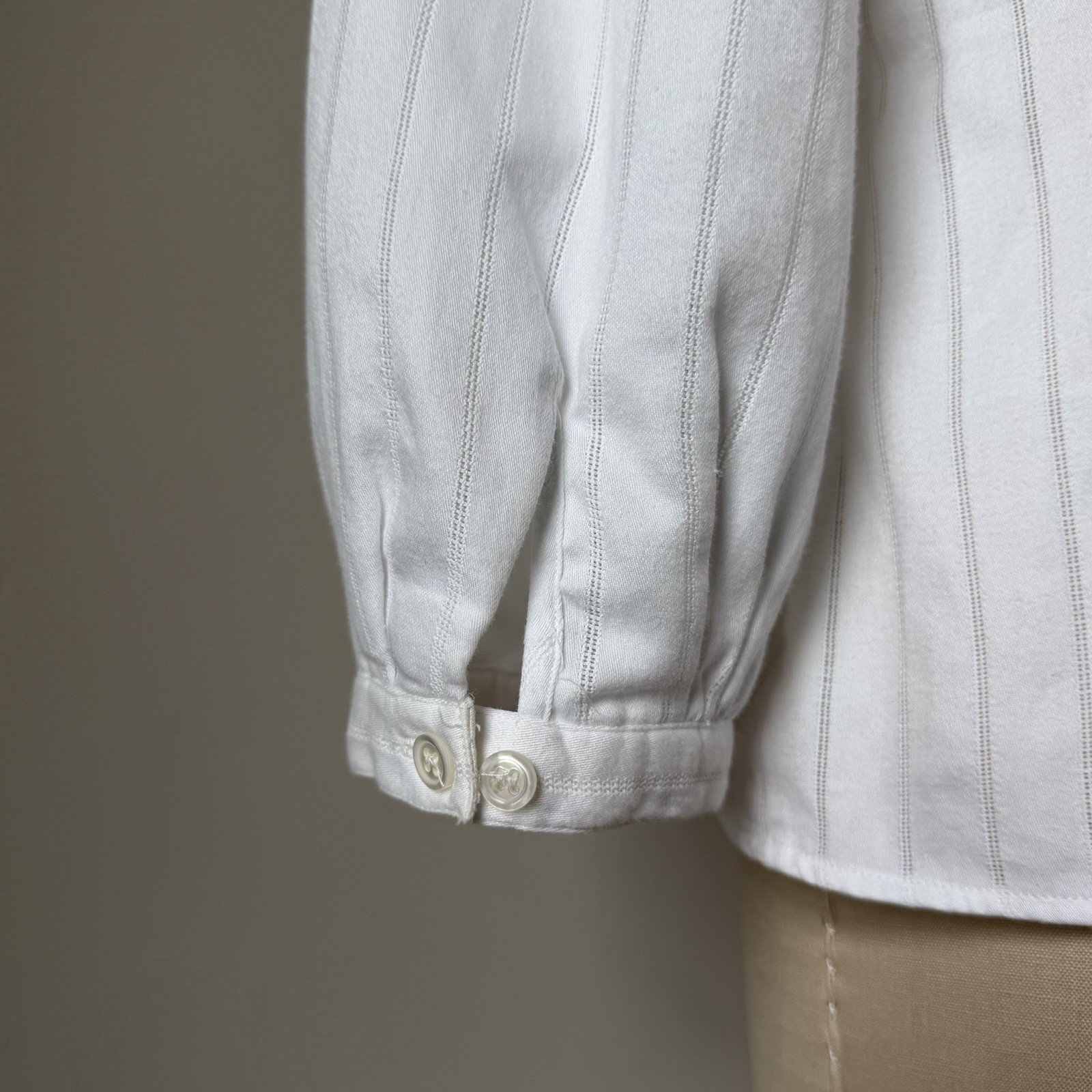 Vintage 80s Perry Ellis Collection Cotton Shirt S