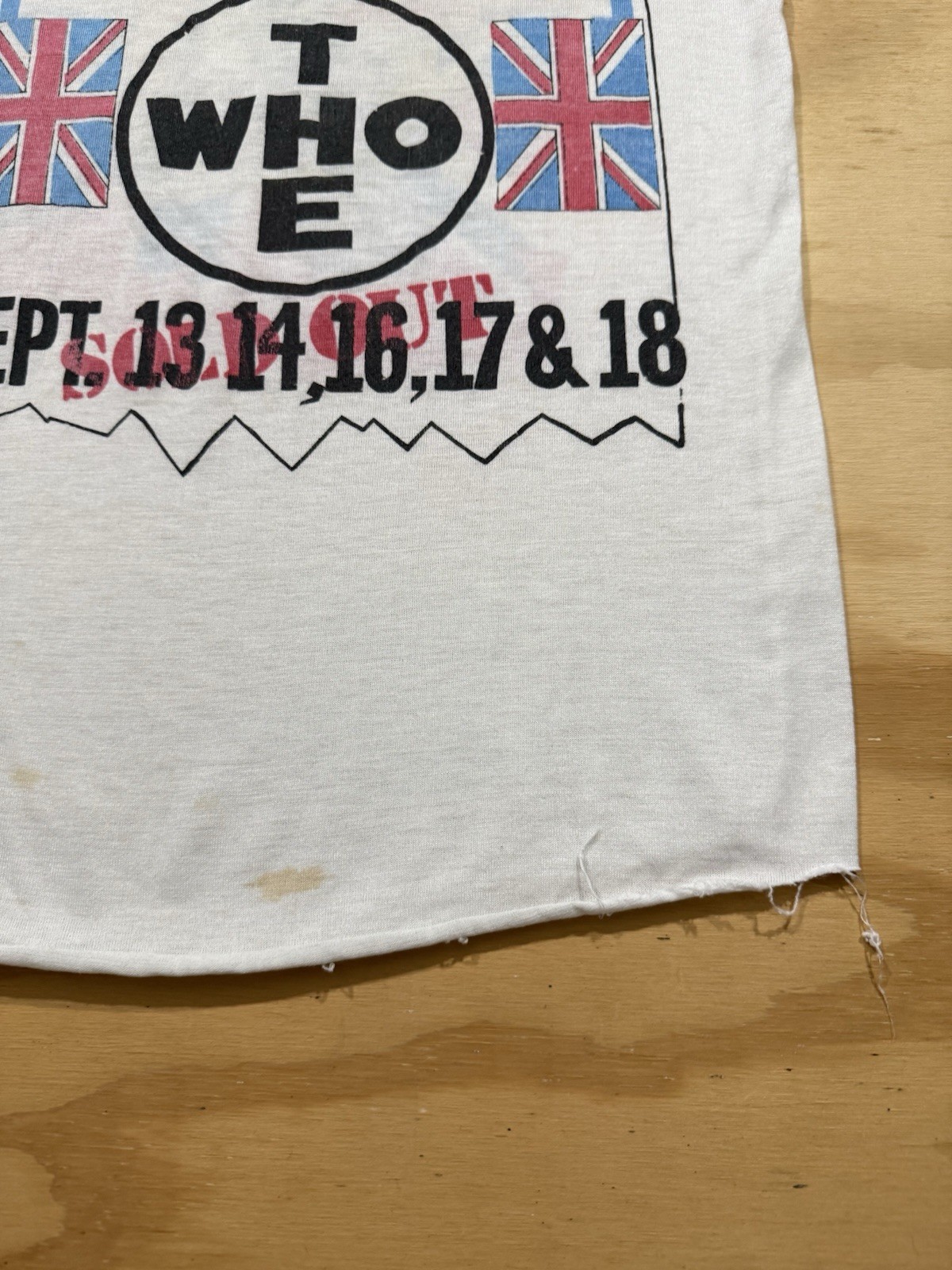 Vintage 70s 80s The Who Raglan Shirt Long Live Rock Tour Band Concert L