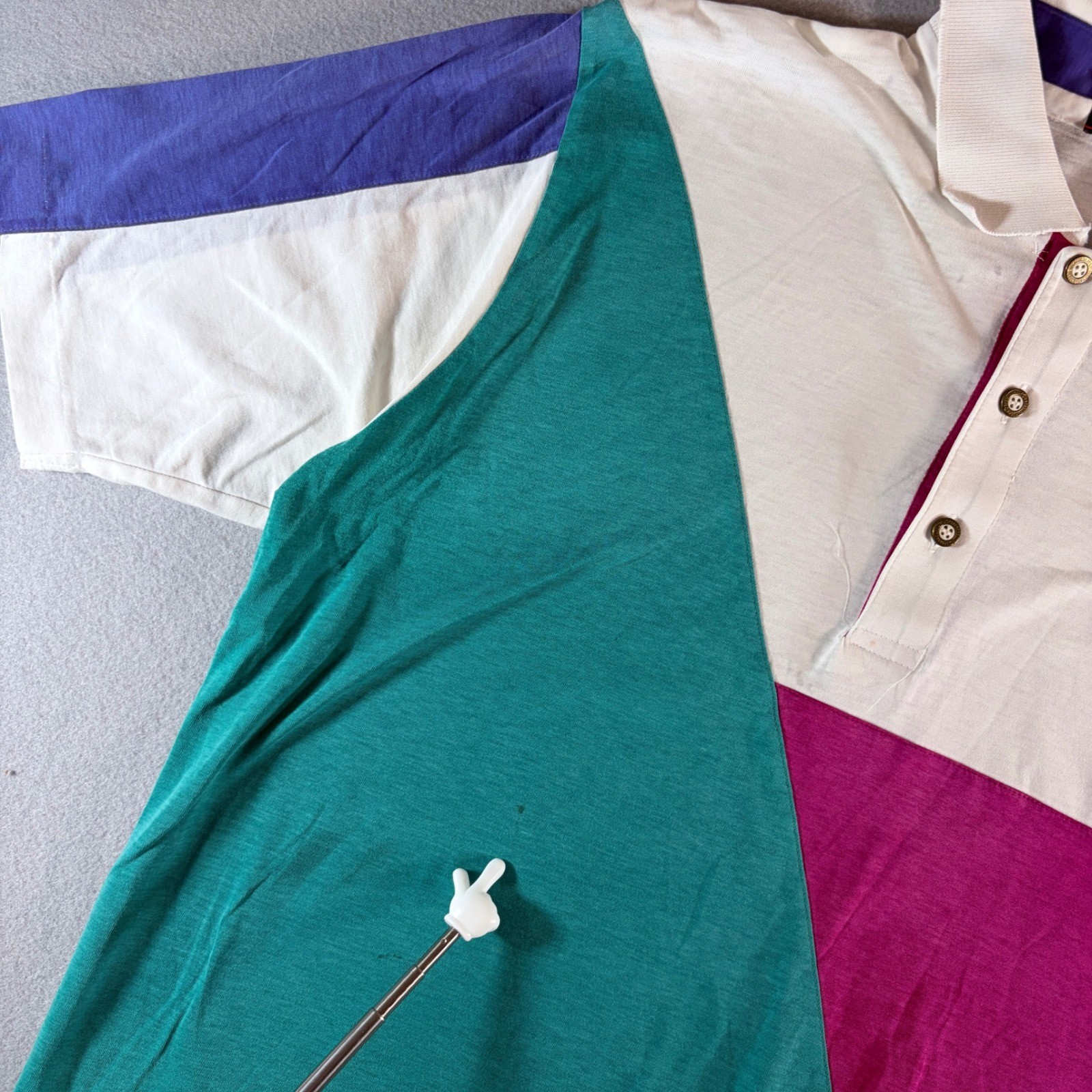 Sport Thomson Collection Vintage 90s Colorblock Polo Shirt Womens Large Multi