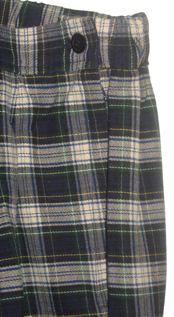 VtG 90s High-Waist COUNTERPARTS Stretch Preppy Green/Blue Plaid Stirrup Pants 10
