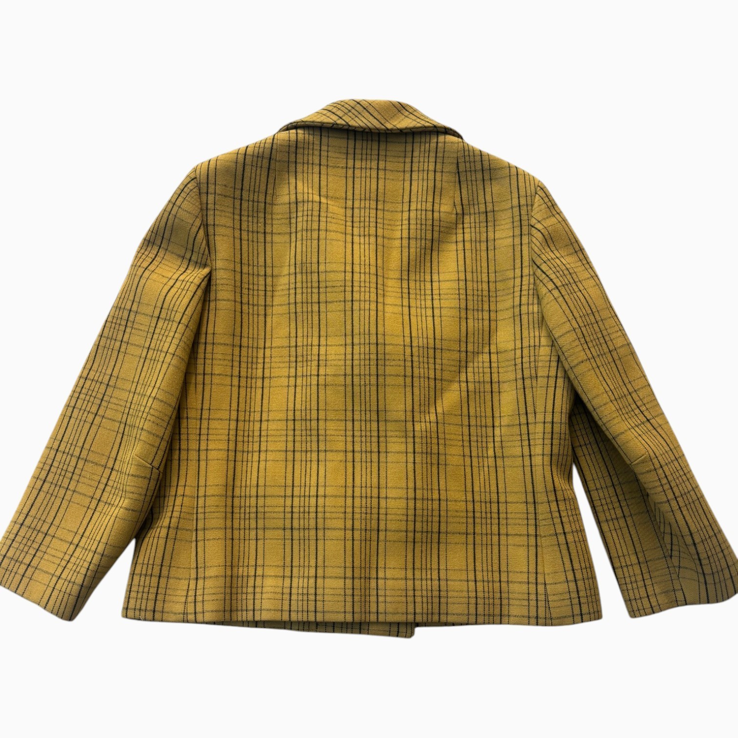 Vintage Adolphe Zelinka NY Virgin Wool Plaid Double Breasted Blazer ILGWU 60s