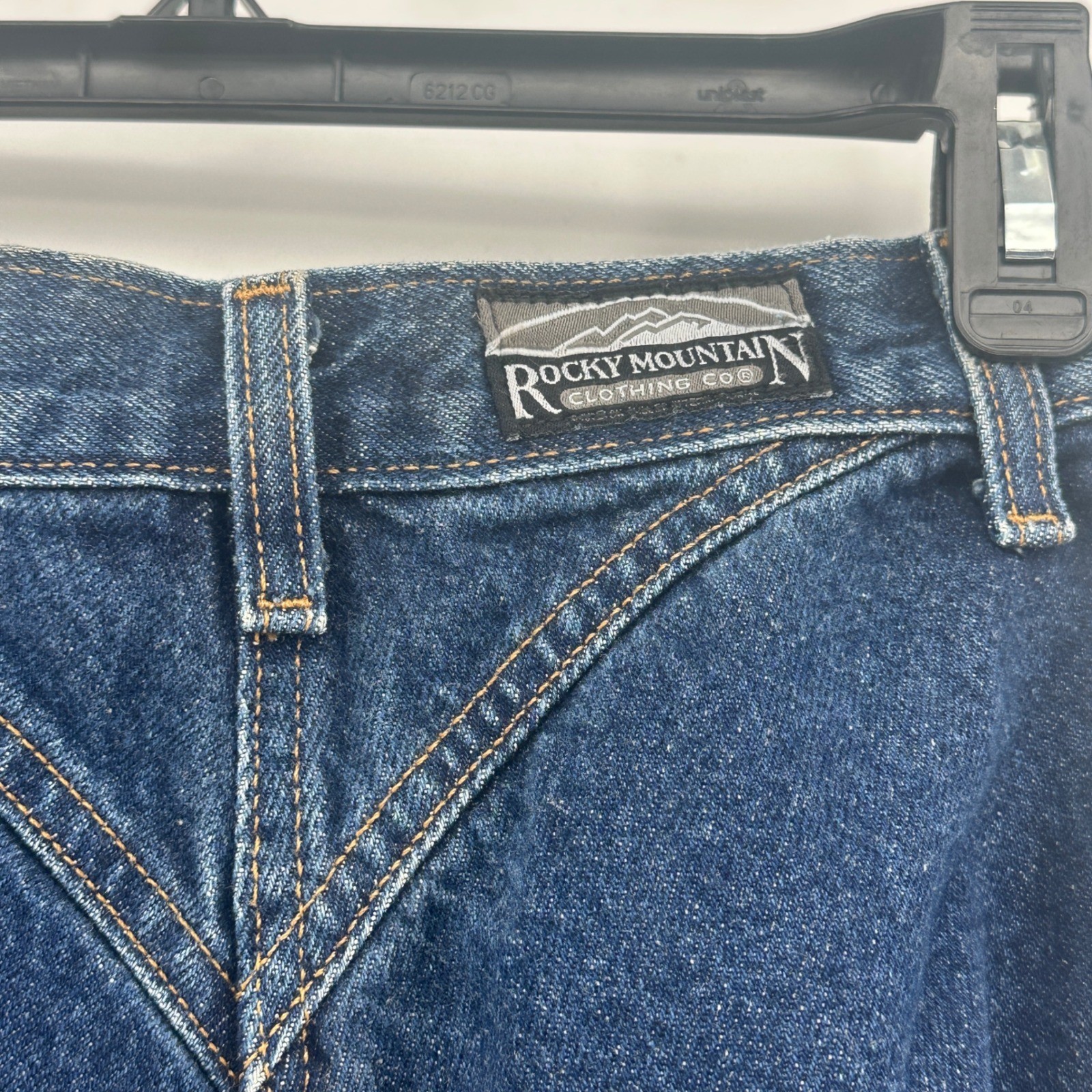 Rocky Mountain Jeans Womens 10 Blue Straight Fit Vintage 90s Western Rodeo Yoke