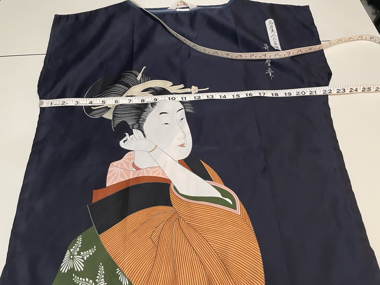 Vintage 1970s Ichiban Japan Geisha Samurai Hippie Asian Boxy Tunic Top Shirt