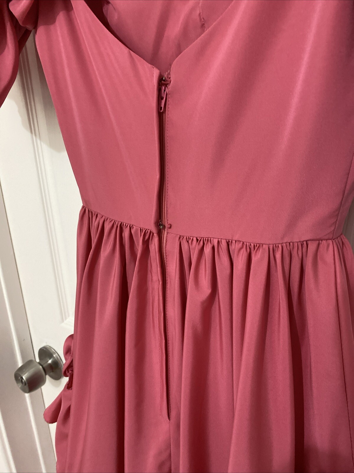 VTG International Ladies Garment Workers Union Dress Pink Formal Ruffle Size 5