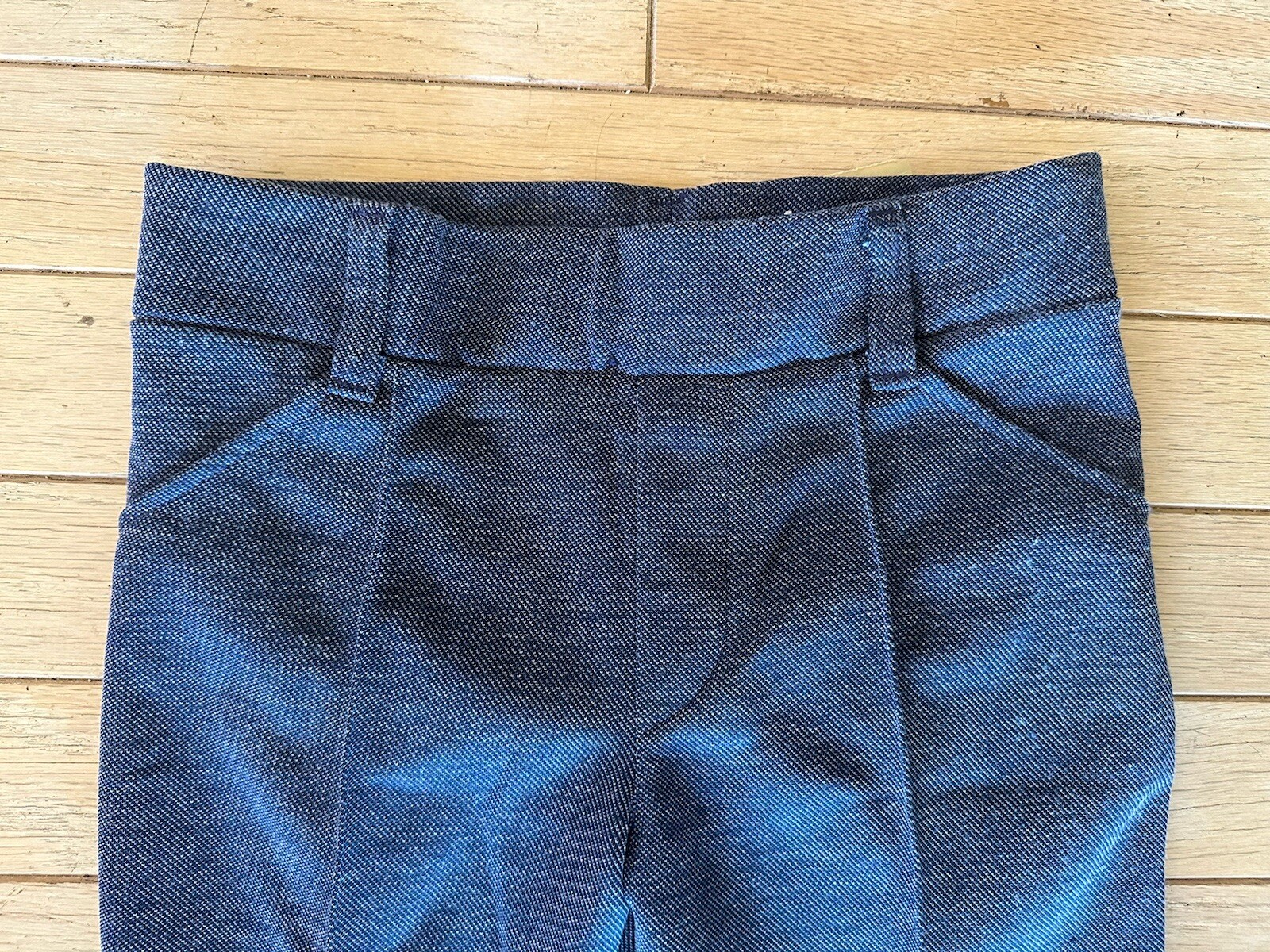 NOS H Bar C Ranchwear Vtg Womens Flared Pants Rodeo Cowboy Tomboy Blue-28” Waist