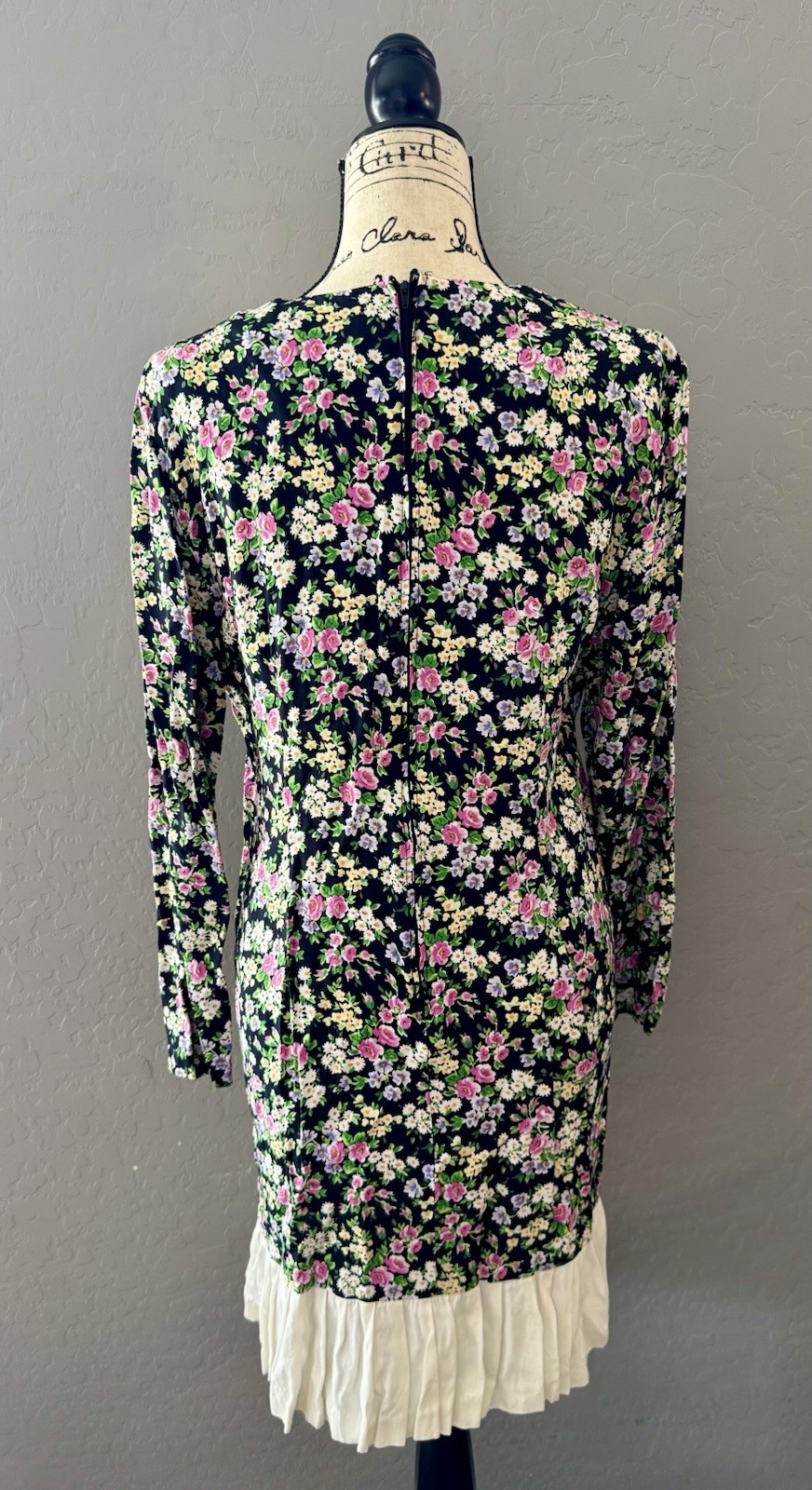 VTG Frederick’s Of Hollywood Floral Layered Mini Dress 11/12 Cottagecore 90s EUC