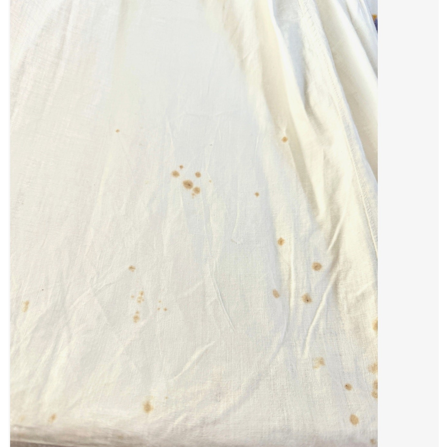VTG Edwardian White Cotton Nightgown Crochet Yoke Prairie Romantic 1900s M