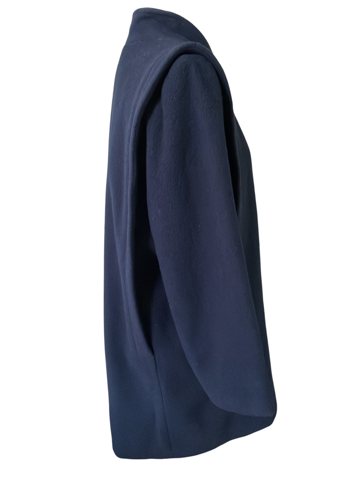 Vintage PRESTON & YORK Navy Blue Coat 100% Wool Forstman Size 12
