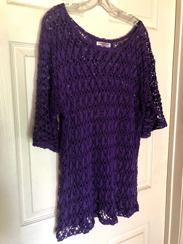 VTG European Concepts Women’s Junior’s Shirt Open Weave All Seasons
