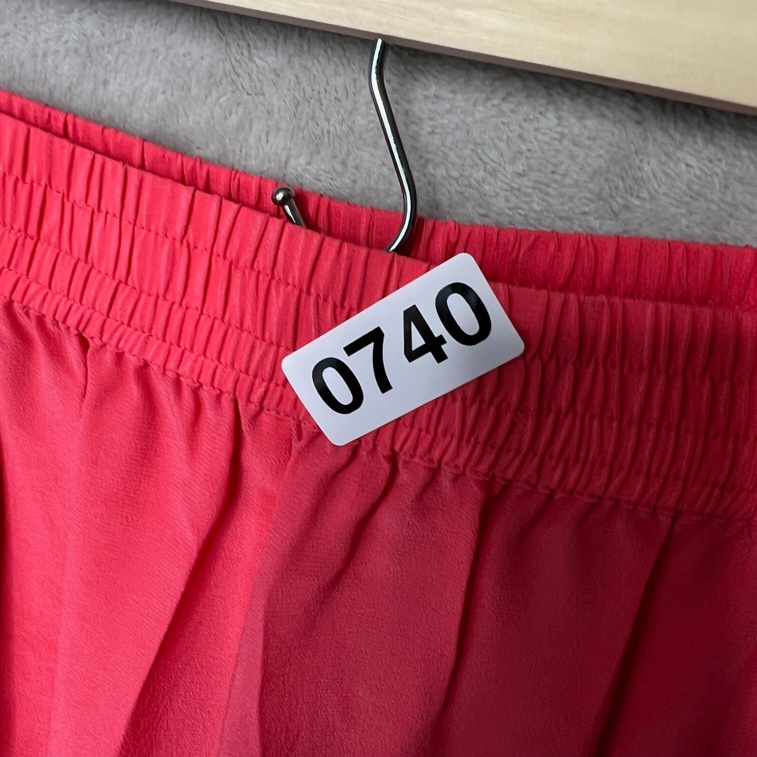 David Hollis Silk Top & Shorts Set 2 Piece Womens Small Coral Pink 90s y2k