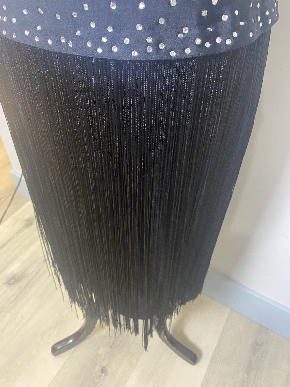 1990’s Lillie Rubin Black Dress Tassel Women’s S