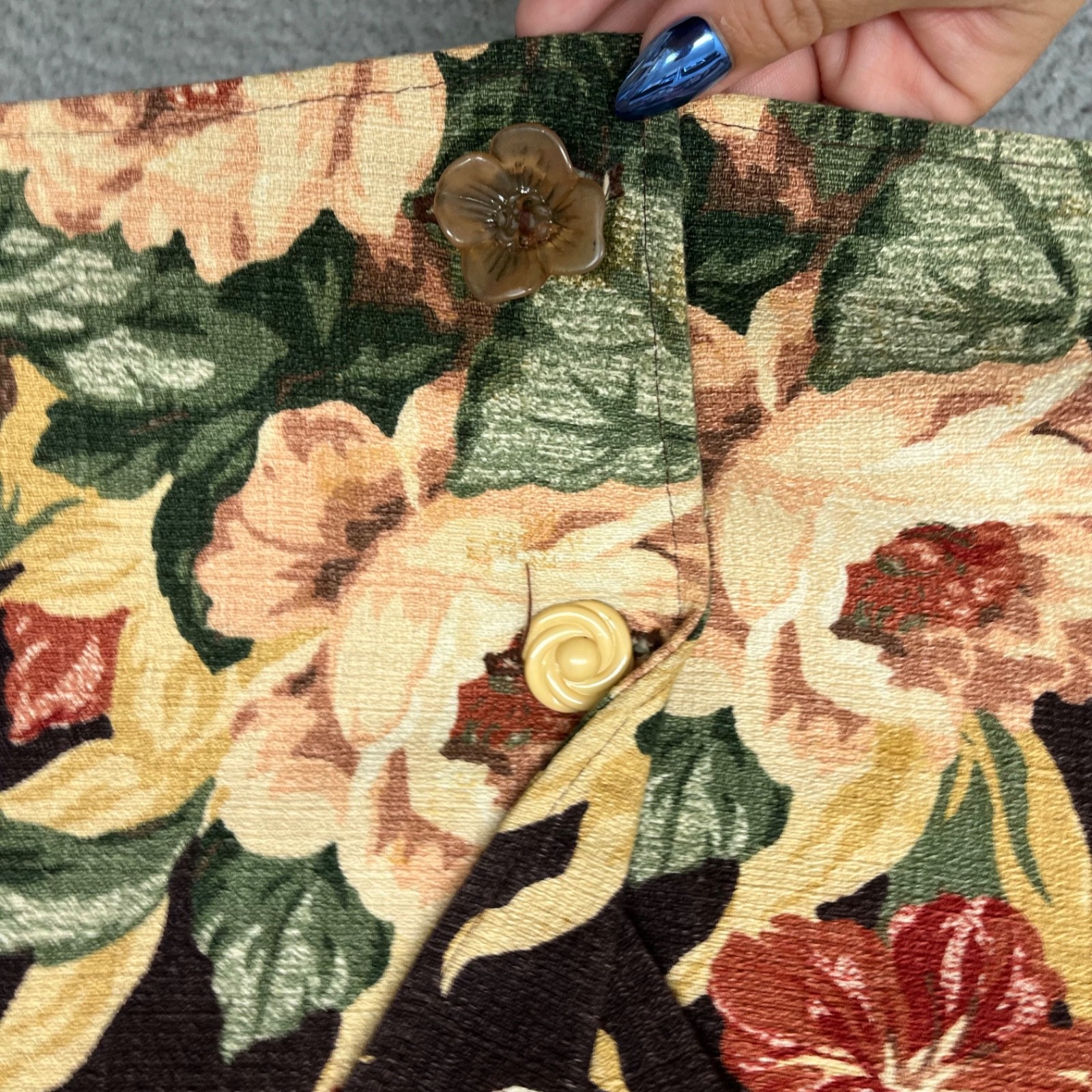 Vtg My Boyfriends Back Jacket Womens OS Floral Blazer Retro Cottagecore USA