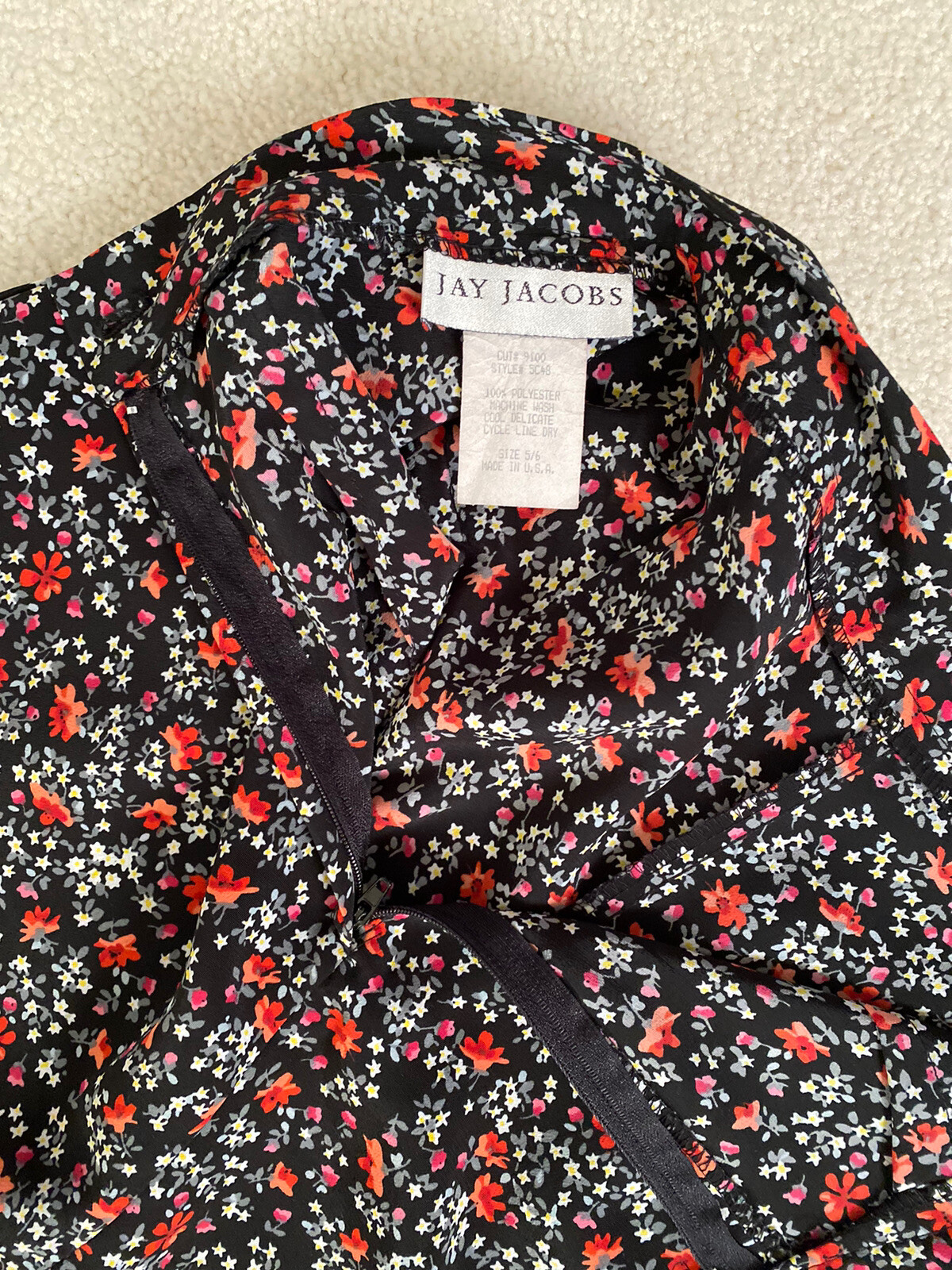 Jay Jacobs VTG 80’s 90’s High Waisted Floral Fairy Skort Skirt Shorts ~ Size 5