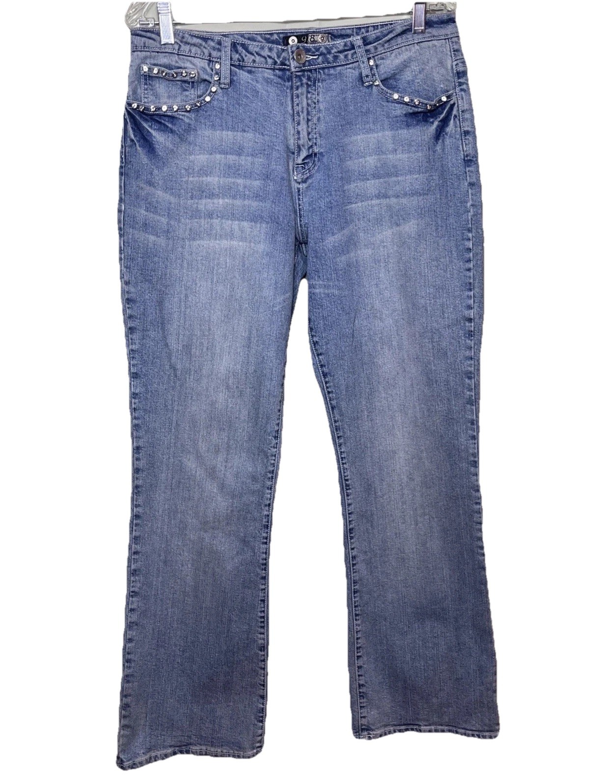 Women’s Vintage 98 Jeans 5 Pocket Rhinestones & Embroidered Size 12