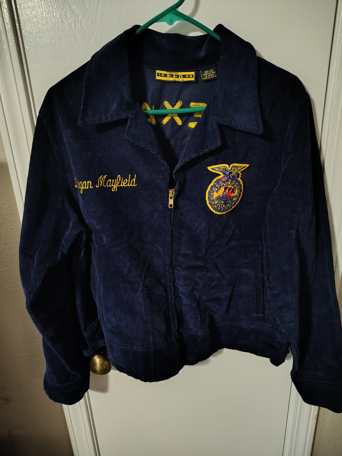 Vintage Corduroy FFA Jacket Texas Size 103-42 Gold-Berg