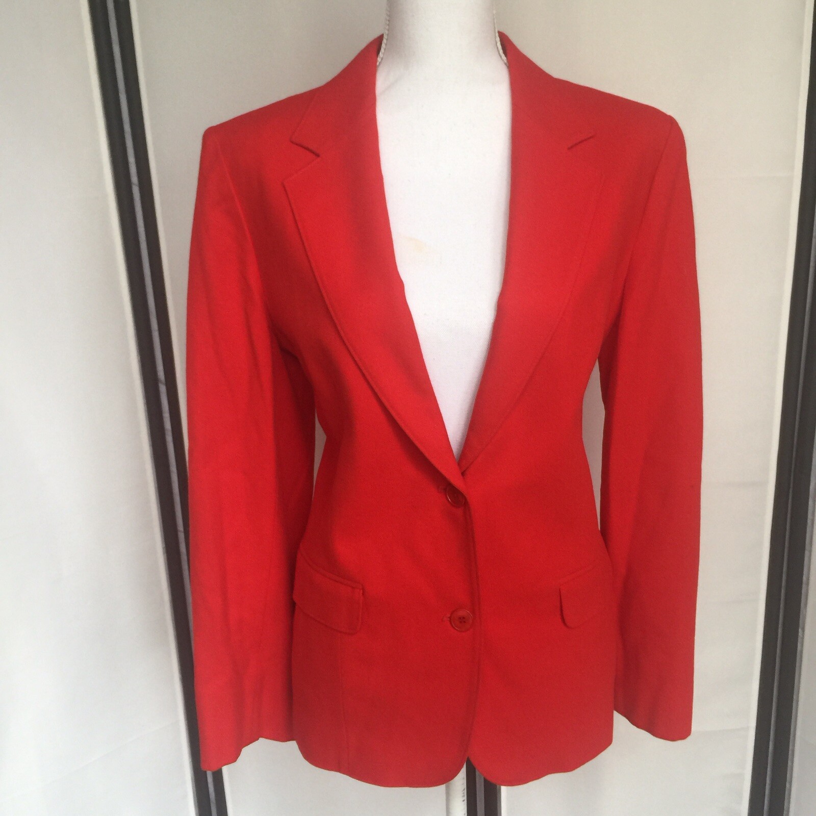 Pendleton Womens M-L Vintage 70s Blazer All Red Fully Lined See Measurements
