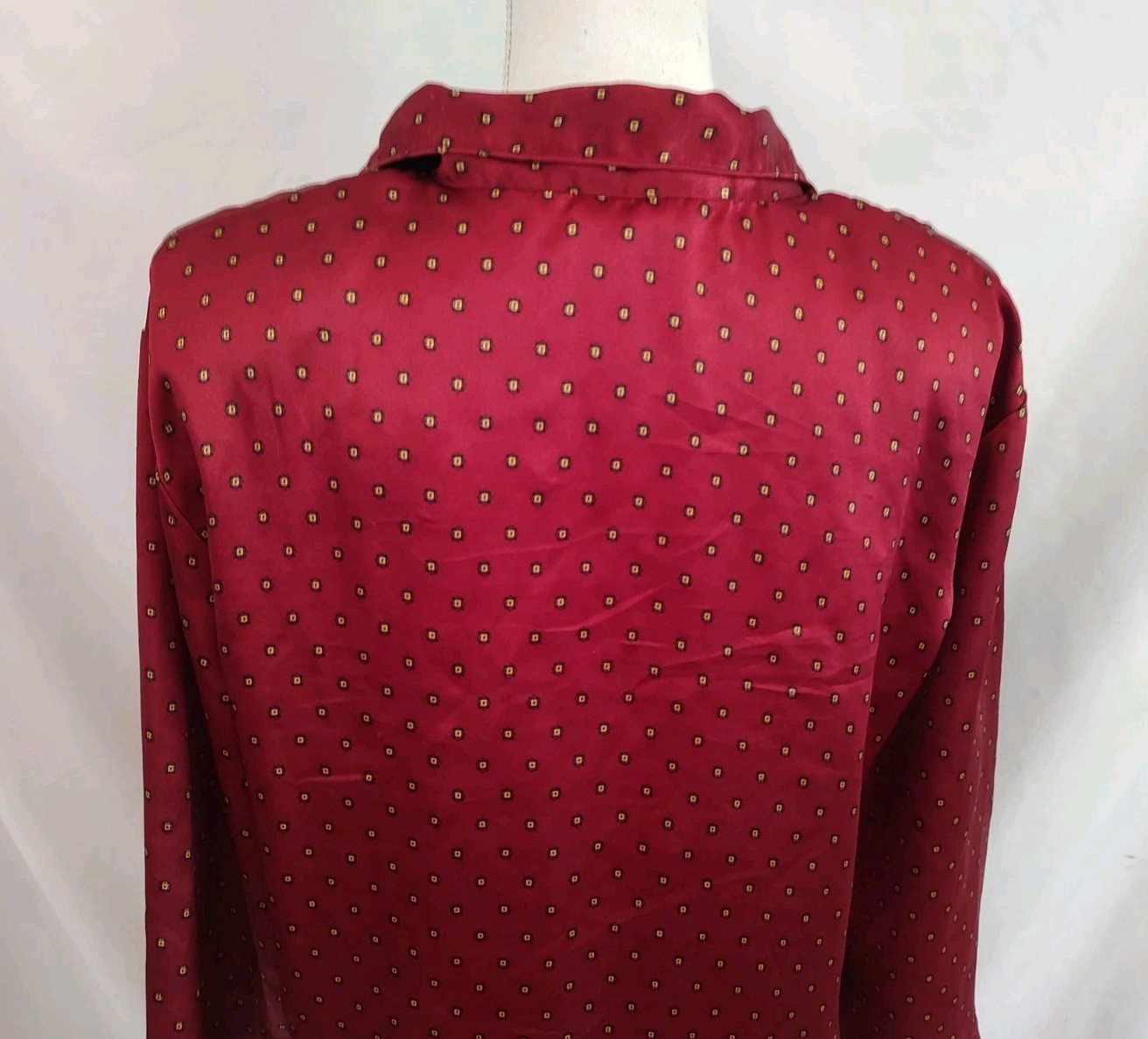 90’s Vintage Pajamas PJ’s Lounge Wear Body Drama Retro Red Satin Sexy Sz S
