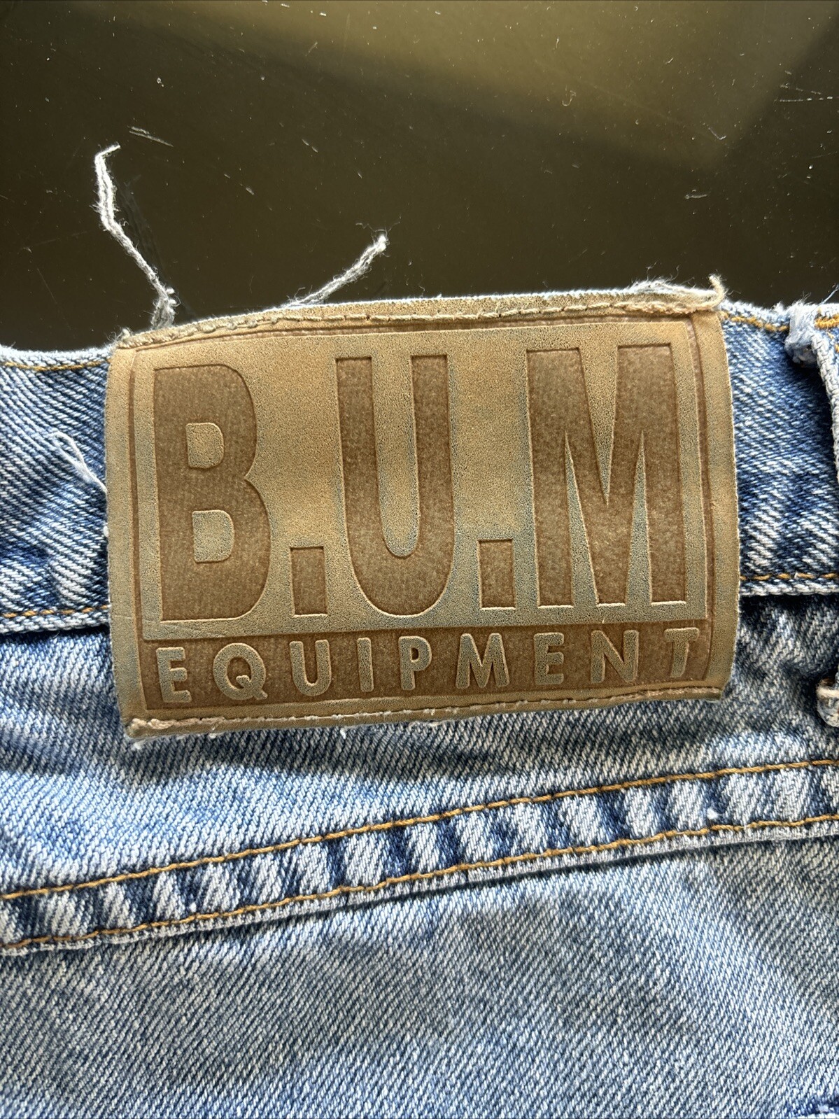 90s Moms Jean Shorts Bum Equipment Juniors 11 Hong Kong Light Blue High Waisted