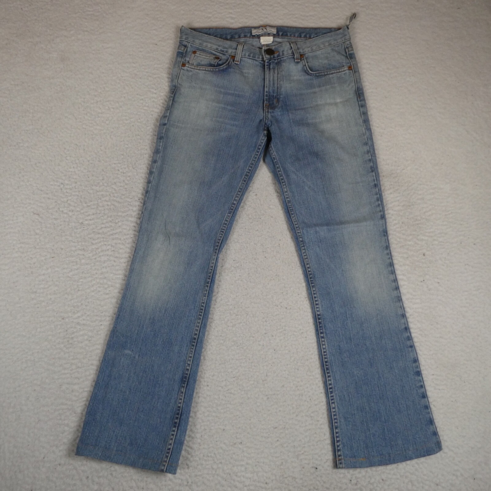 Vintage Armani Exchange Jeans Women Size 8R Light Blue Denim Wash Made in USA