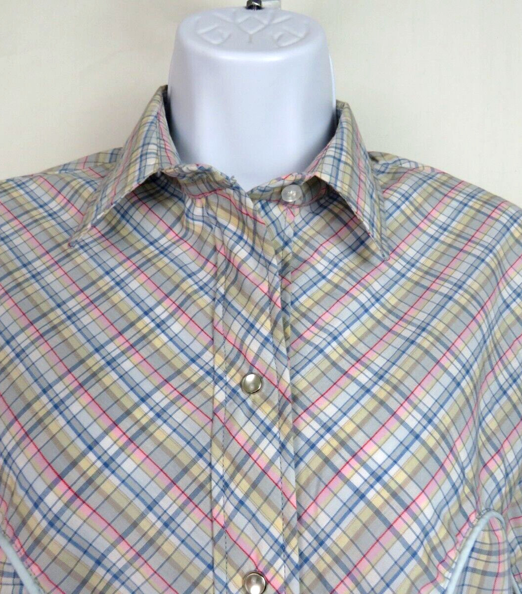 VTG 1960s 70s STAGE WEST BY PRIOR WOMEN’S WESTERN SHIRT PEARL SNAPS ROCKABILLY