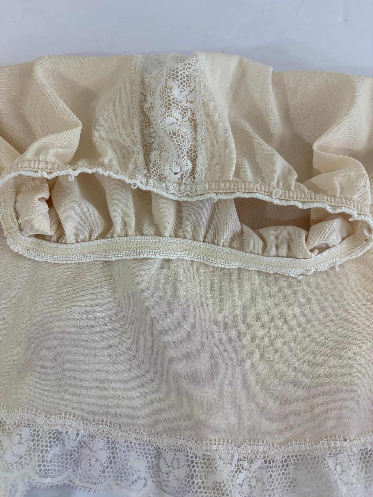 Vintage Mini Half Slip Womens XS Ivory