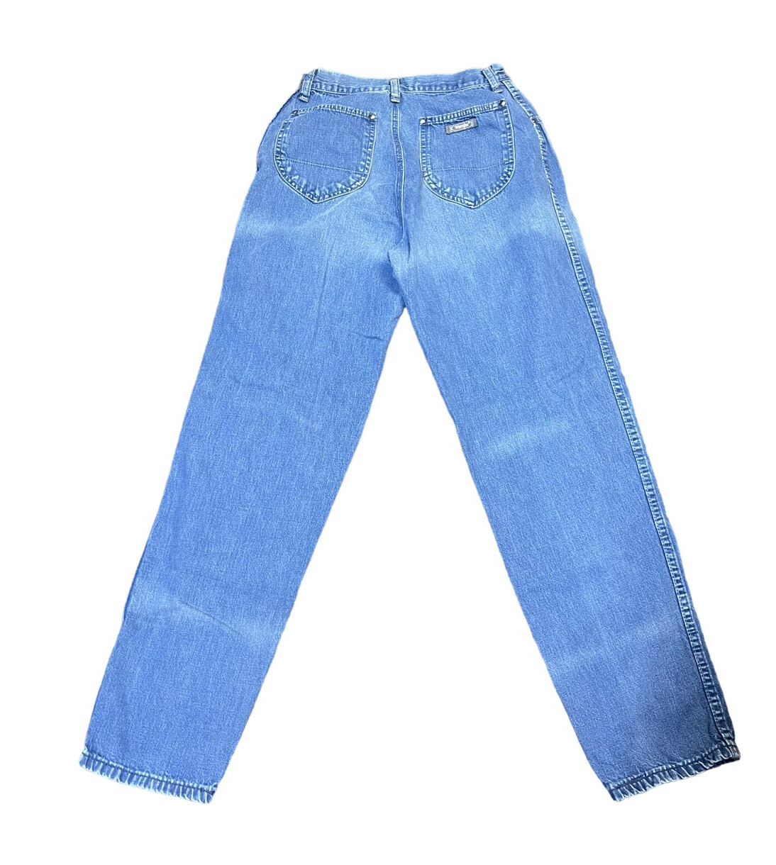 Vintage Women’s Wrangler Jr Fit High Waist Denim Blue Jeans Size 9 (27”x30”) USA