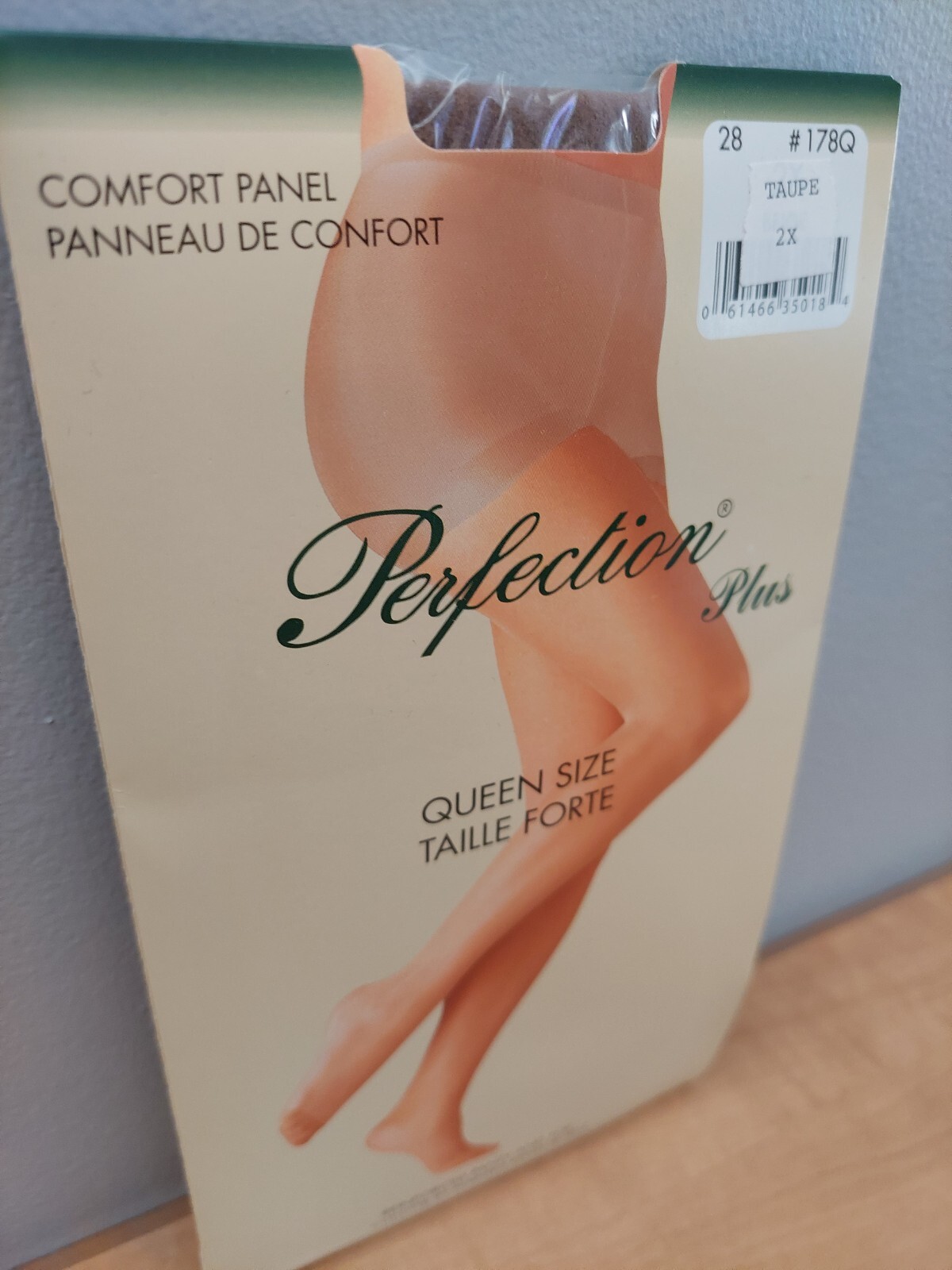 Vintage Pantyhose❤️ Perfection Plus (Penningtons) Color Taupe Queen Size 2X