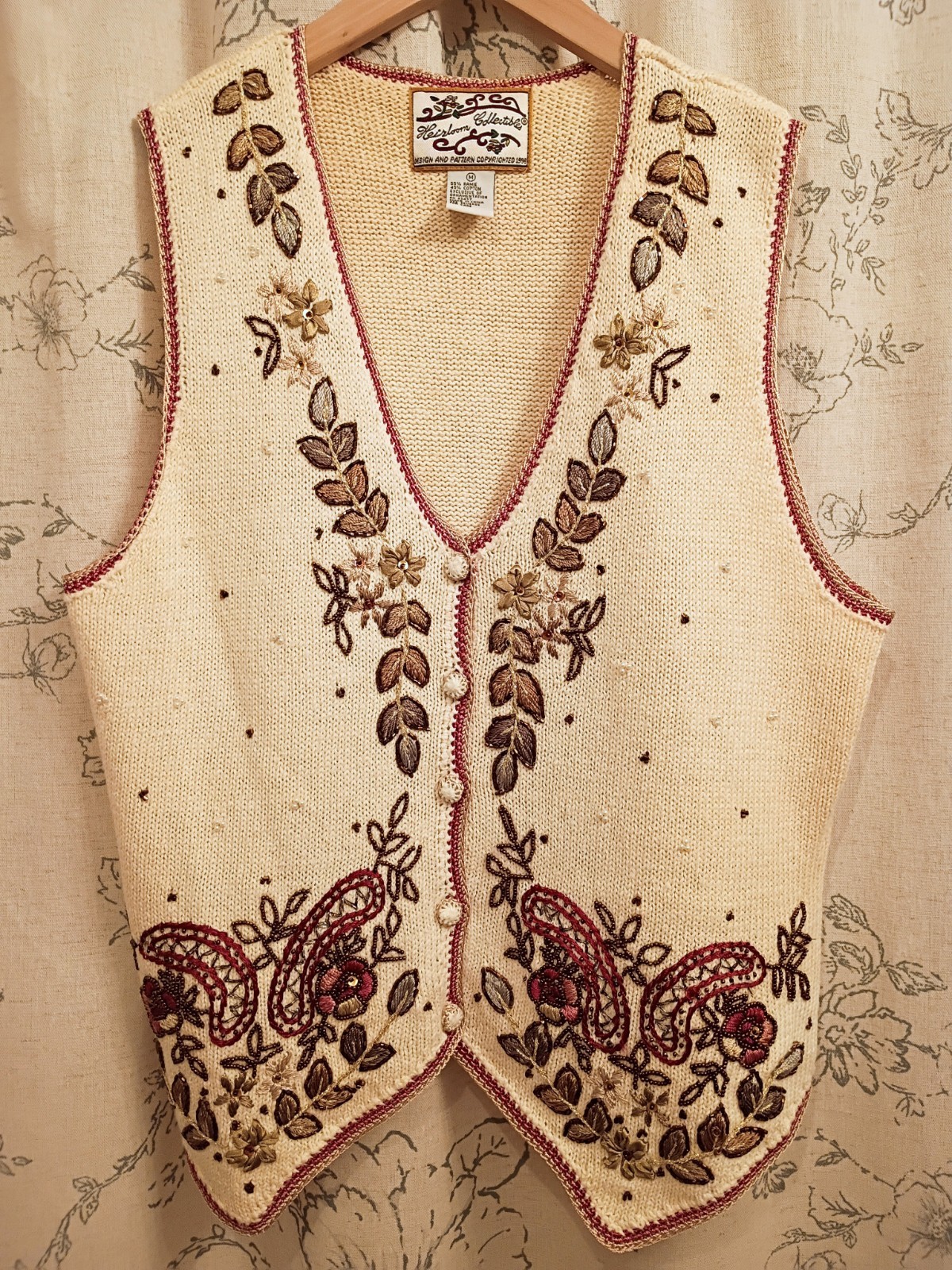 Vintage 90’s Embroidered Vest