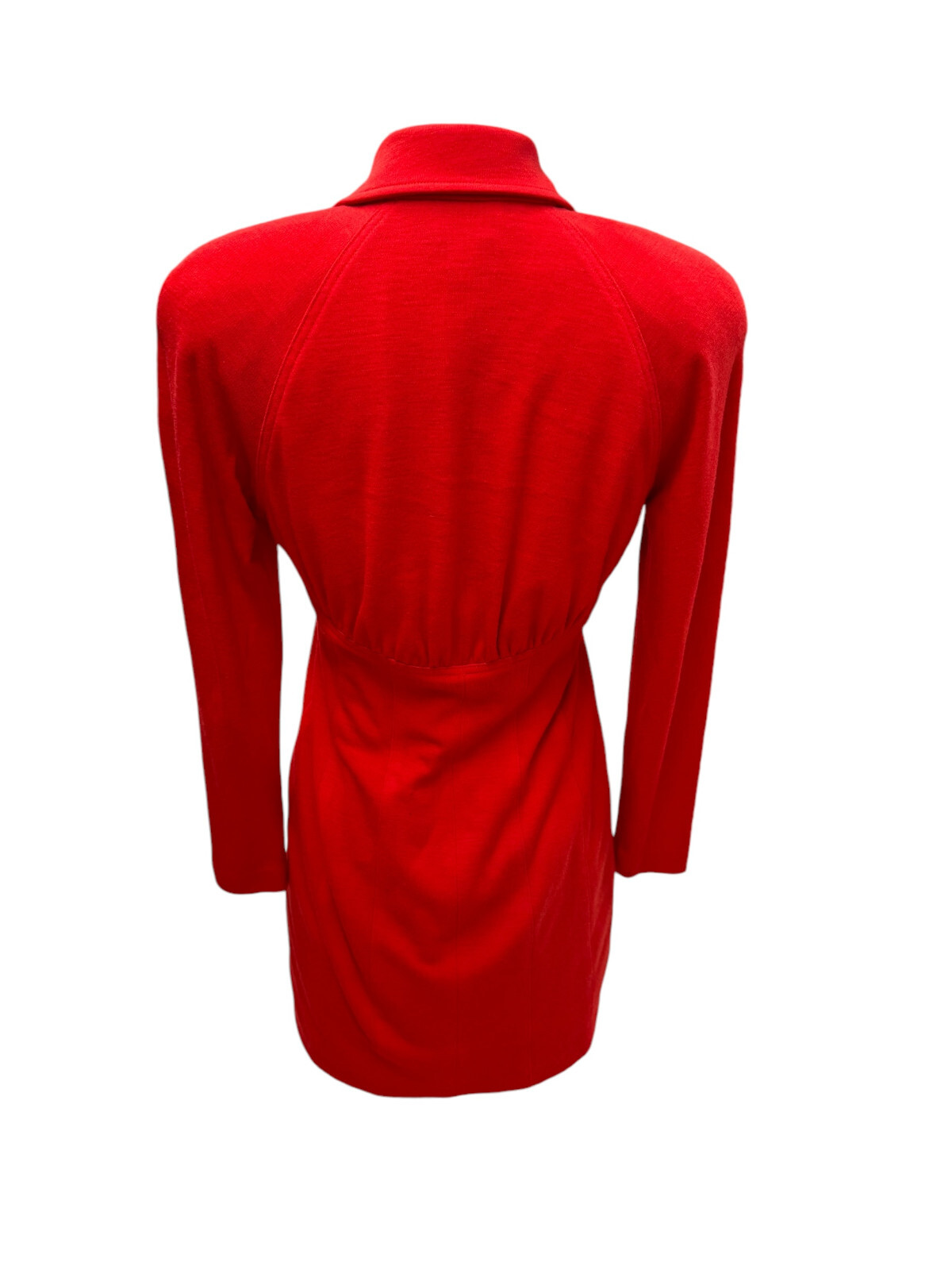 Vintage 80s Kathryn Dianos Short Red Wool Dress Sz 4