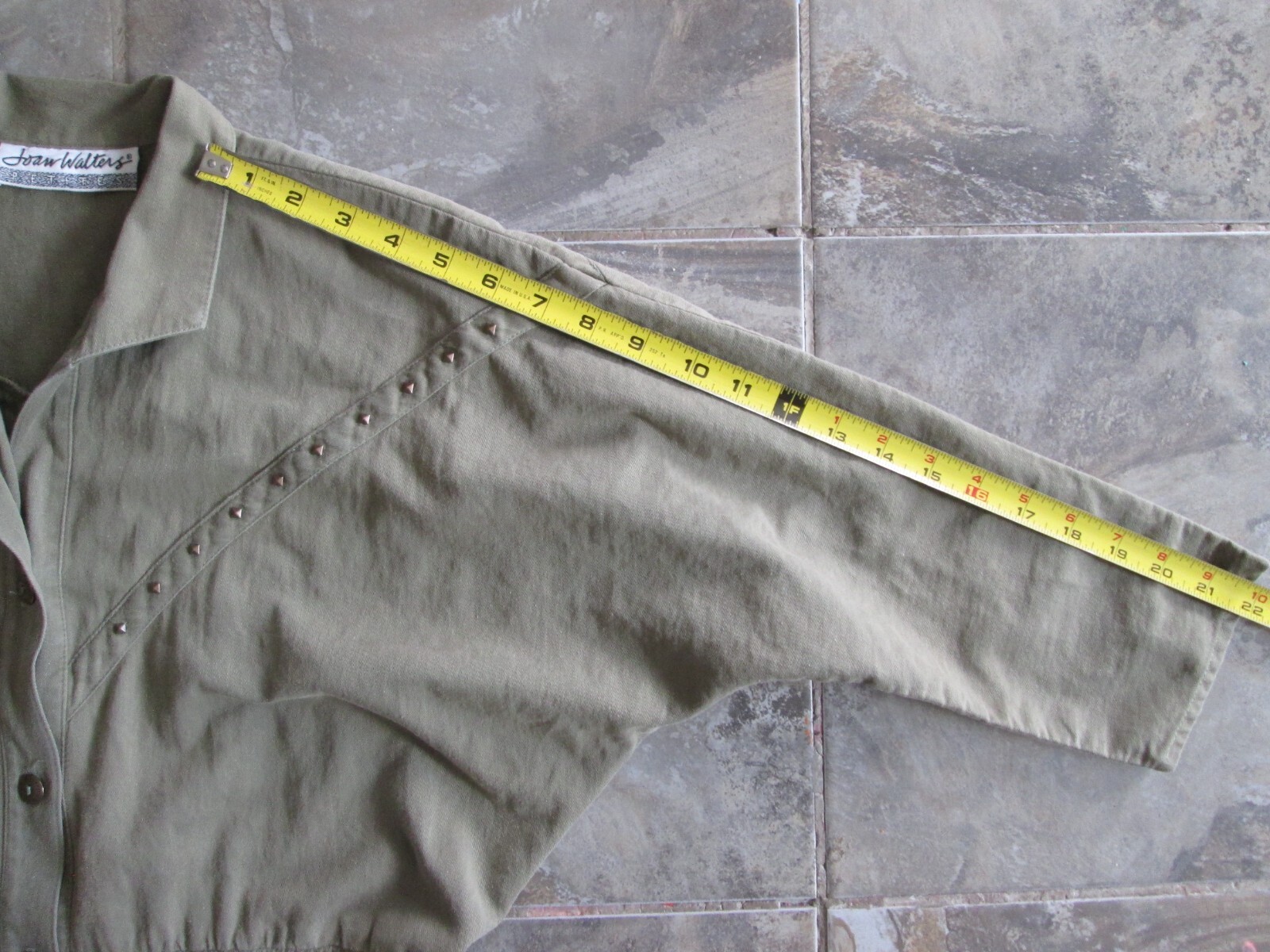 Vintage Joan Walters Petites Jumpsuit 12 32×25 Medium Large High Green Romper