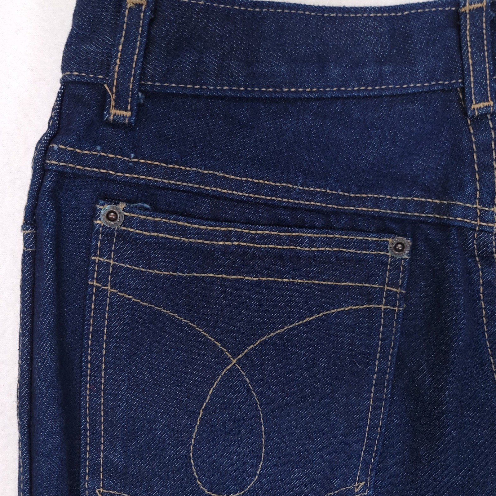 Deadstock Calvin Klein Womens High Waist Cigarette Leg Jeans Dark Wash USA 12