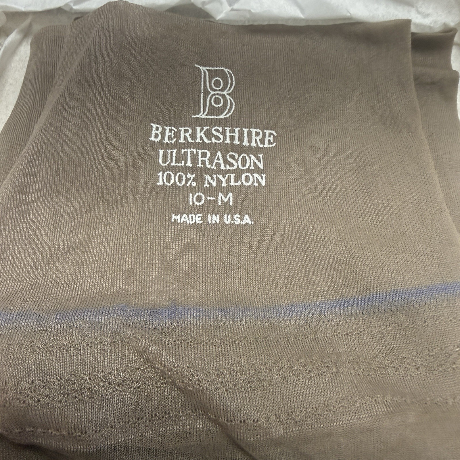 Vintage Berkshire Nylon Hosiery Stockings Thigh High Ultrason Seamless 10M USA