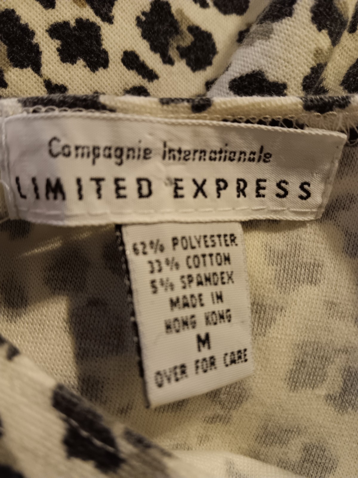 Vintage 80s Dress Bodycon Medium Cheetah Compagnie Internationale Limited…