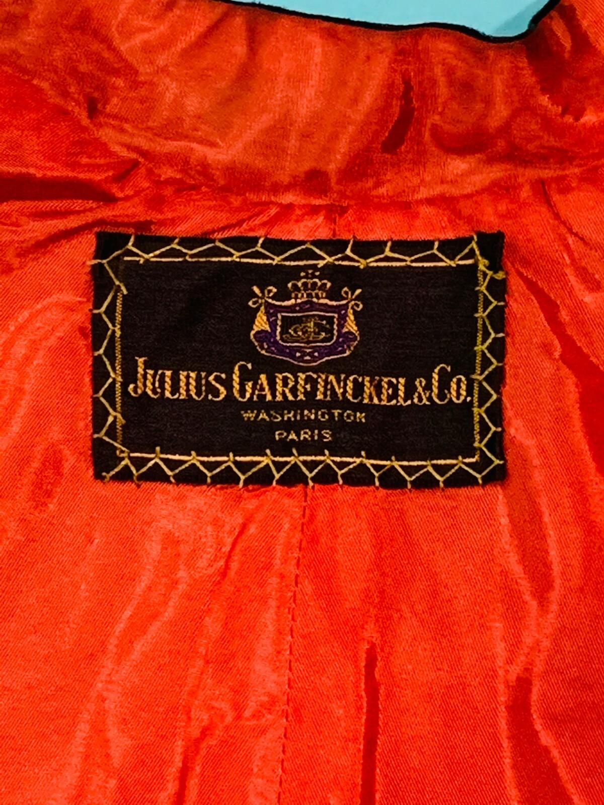 Vintage 1930s Satin Cape Julius Garfinckel & Co Black Evening Jacket Glamorous