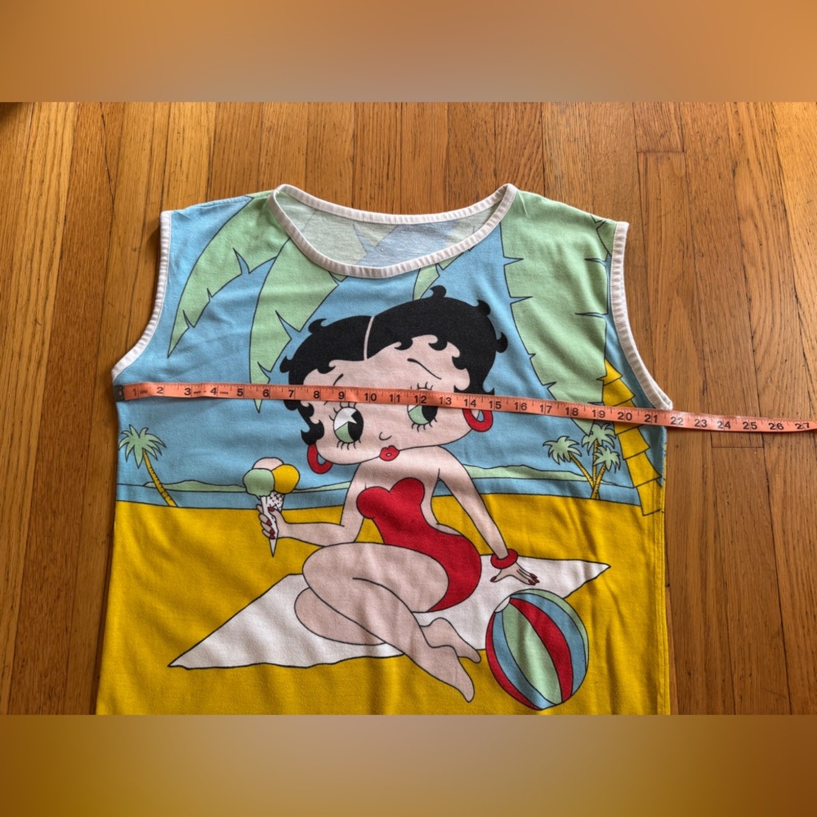 80s Vintage Single Stitch Betty Boop Beach Sleep Shirt Sz M