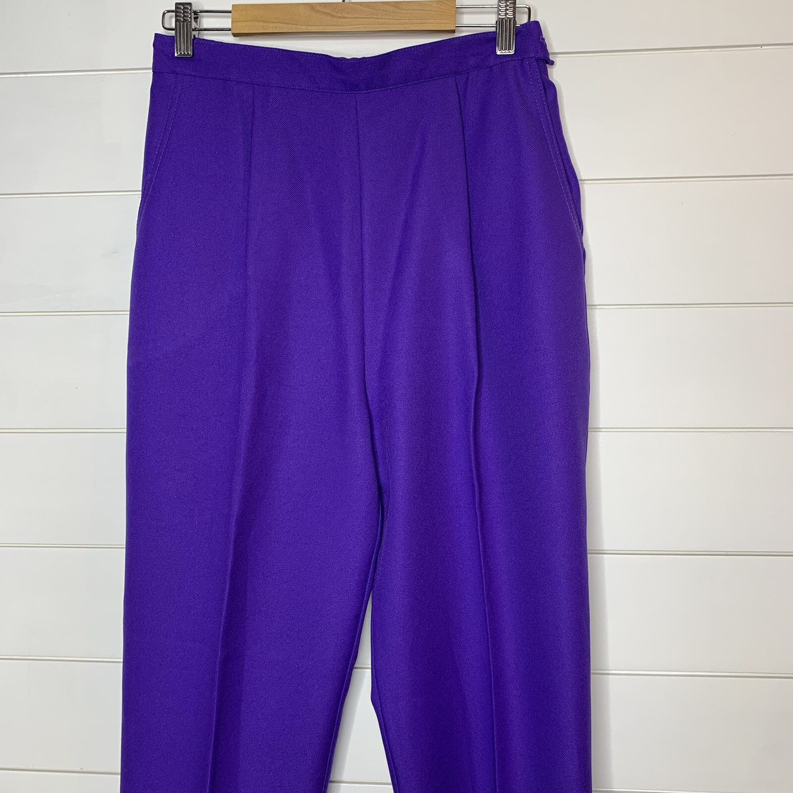 Vintage Queen’s Way to Fashion Pants Size 10* Purple High Waist 90s 80s USA Made