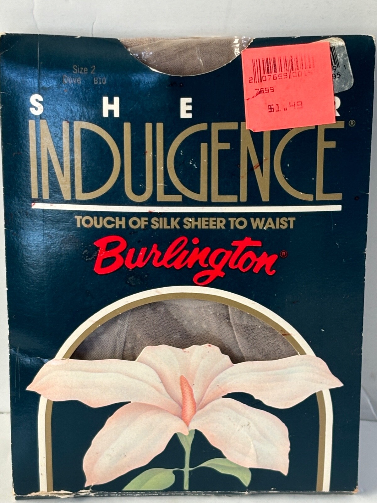 NEW BURLINGTON SHEER INDULGENCE TOUCH OF SILK DOVE GRAY PANTYHOSE*2 MEDIUM
