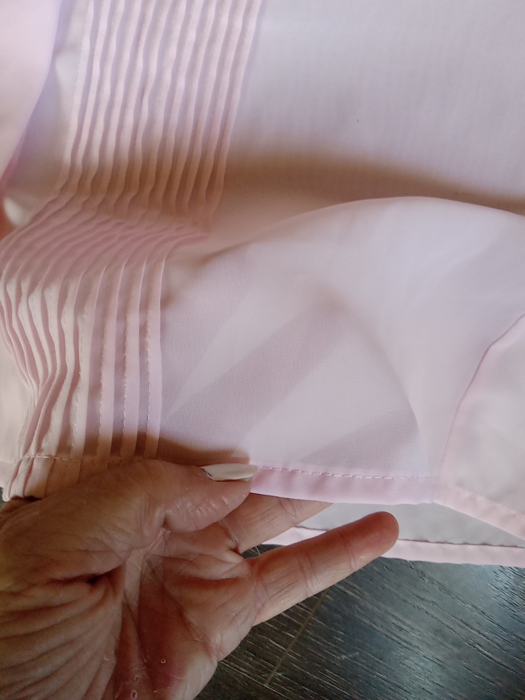 christie jill blouse vintage Baby Pink Sz 12 Cottagecore Grannycore