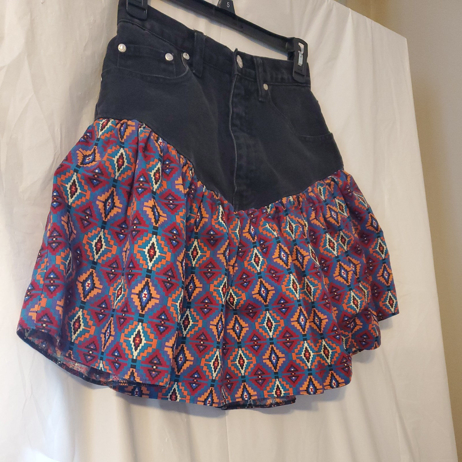 Vintage LA Blues Classic Denim Skirt Sz 10 Average 100% Cotton