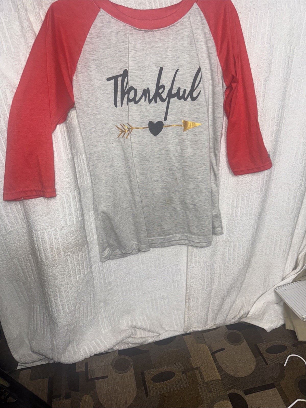 Ladies New XL Thankful T Shirt Jin Fang Rong Vintage Collection