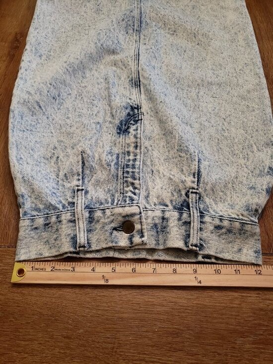 Vtg 80s Rumble Seats Jean Skirt XS Waist 24 Stonewashed Blue Made In USA Grunge