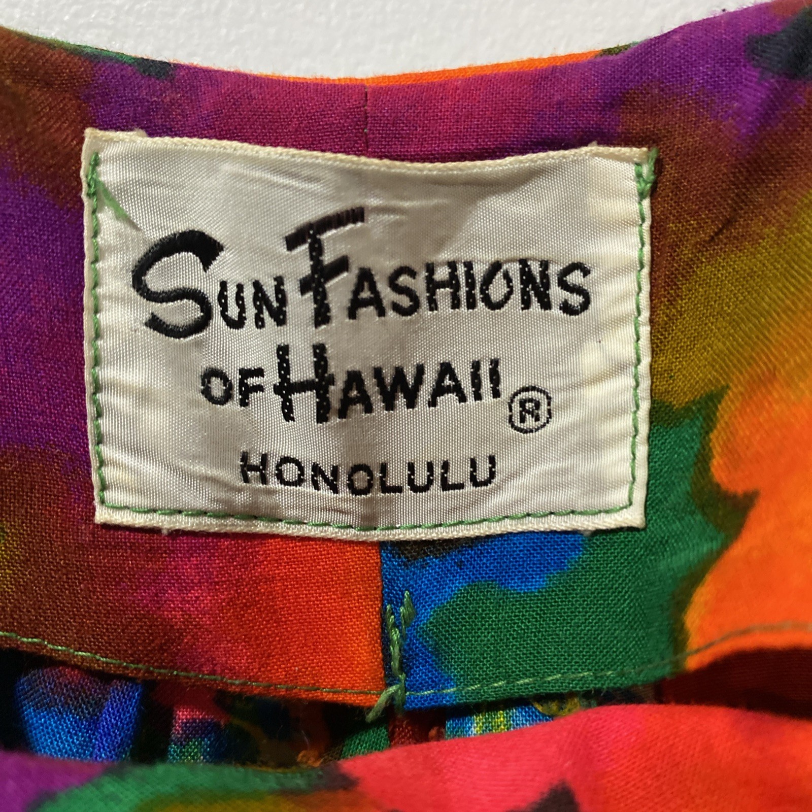 Sun Fashions of Hawaii Maxi Dress Vintage 60s/70s Women M-L