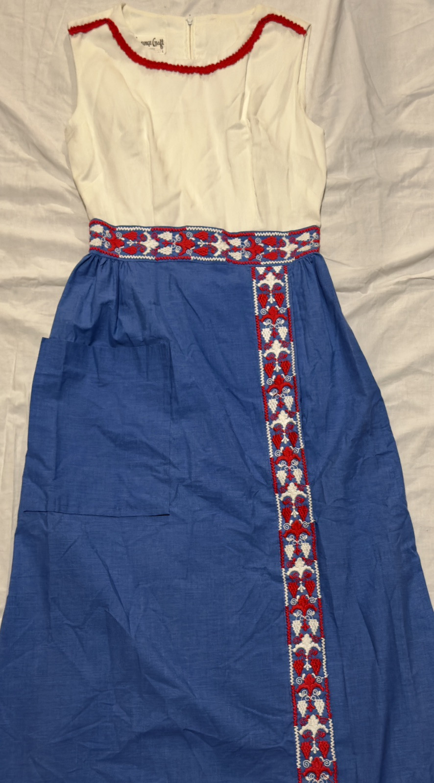 Vintage Maxi Dress 1960’s Lounge Craft Original BoHo Festival Size 8