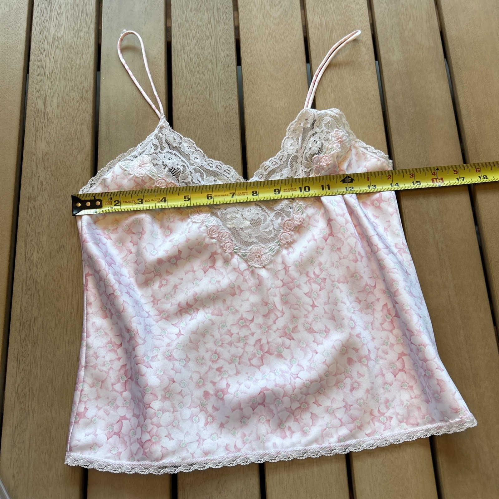 Vintage 1980s Pink Sara Beth Lingerie Set – Satin Cami & Shorts – NOS Never Worn