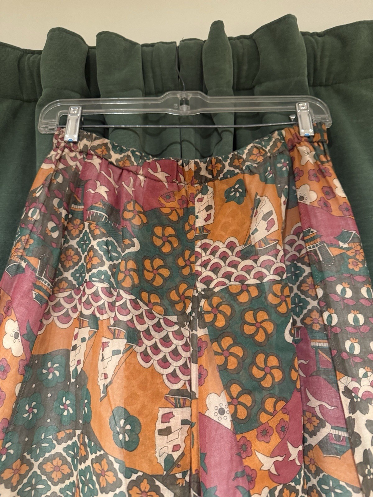 Vintage Chessa Davis Palazzo Pants Maxi Skirt Size M